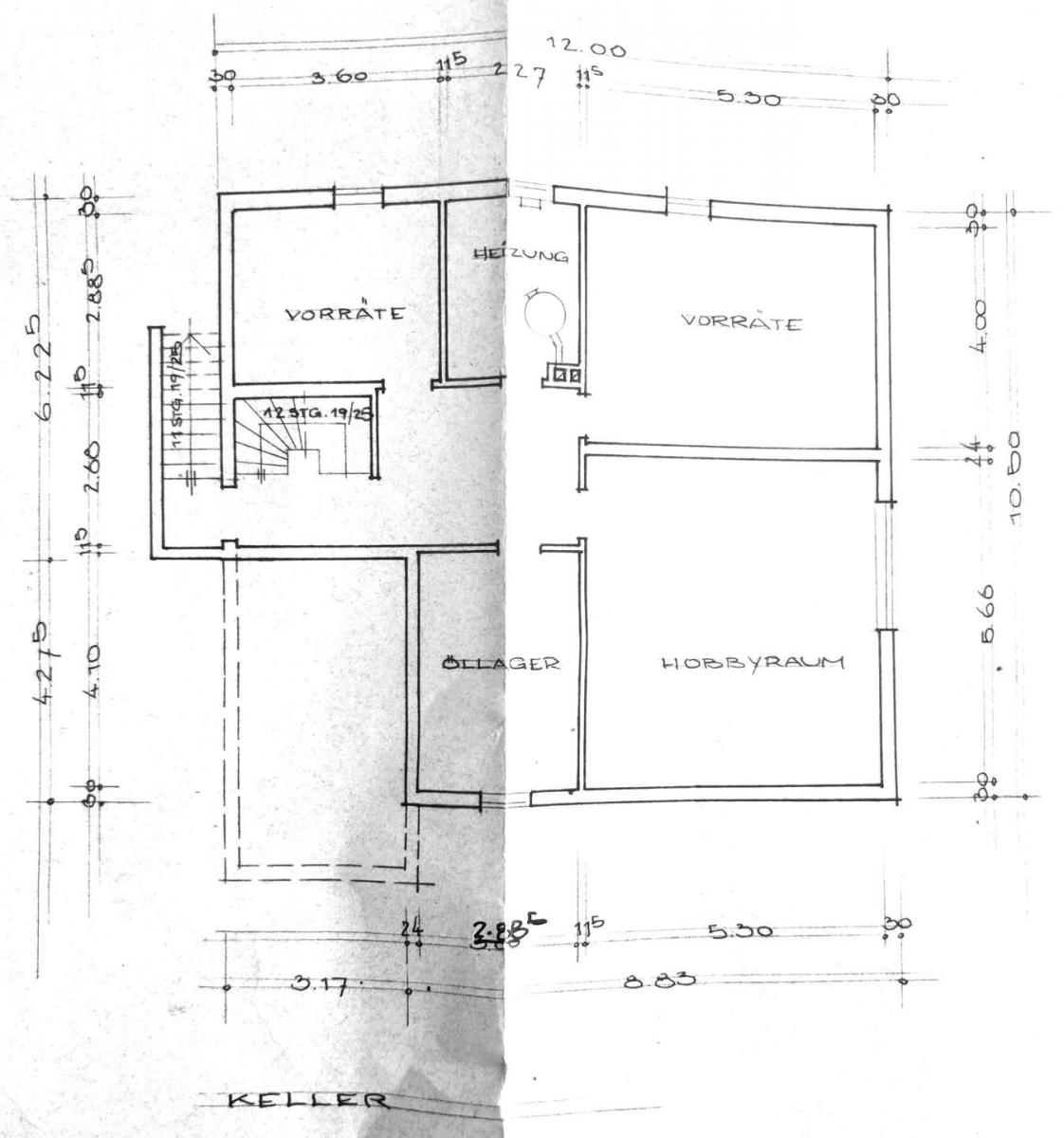 Grundriss SK3, Keller